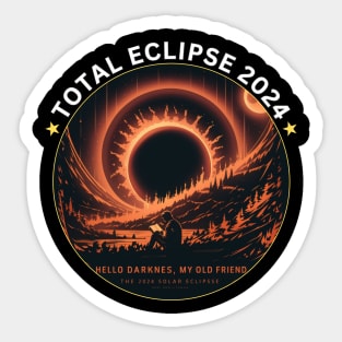 TOTAL ECLIPSE READING BOOKS BY THE RIVER 2024 Sticker